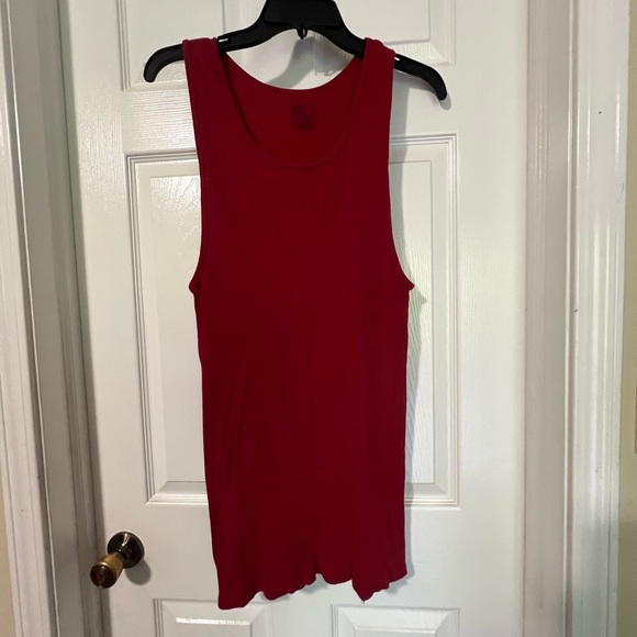 Fruit of the Loom Red Men's Tank Top - Picture 1 of 4